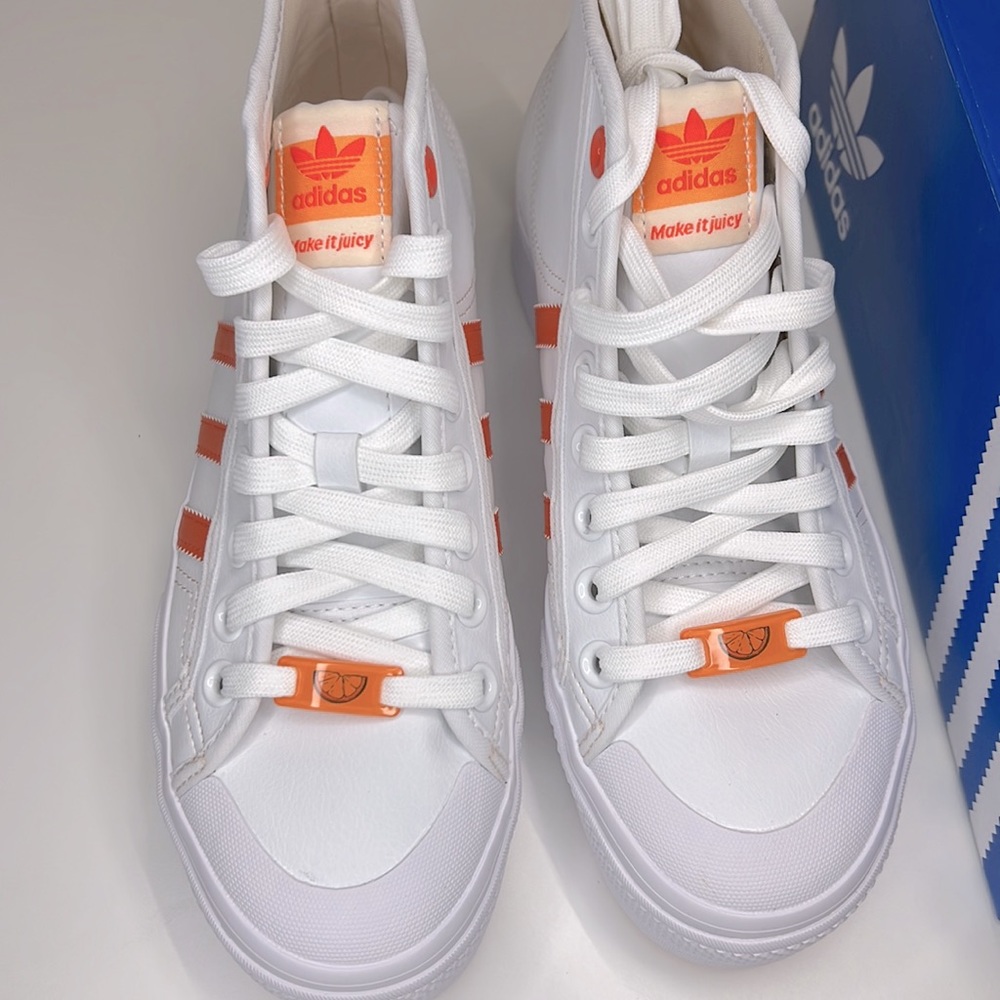 NWT Adidas Nizza Women's Platform Mid Vegan Tennis Shoes Sneakers Women’s 7 - Picture 3 of 9